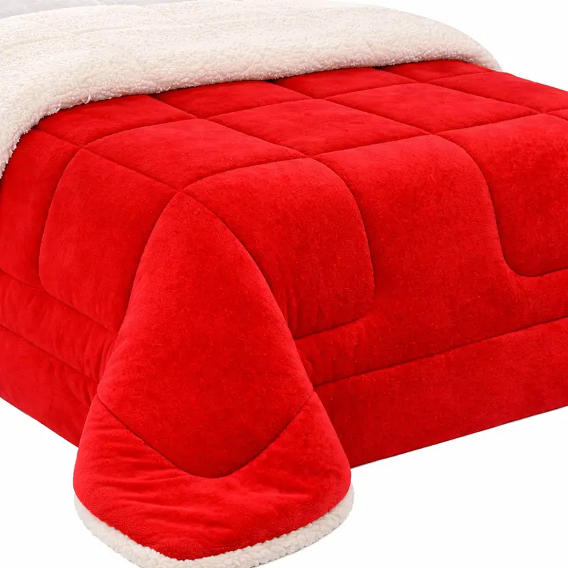 Coberdrom Casal Queen Sherpa Edredrom Pele de Carneiro 2,40m x 2,20m - 6