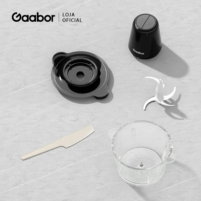 Gaabor Processador Multislice 300w, 4 lâminas, Recipiente de vidro (6mm) e capacidade 2L - 4