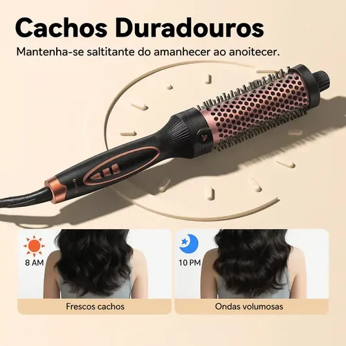 GOKOCO Modelador De Cabelo Portátil íons Negativos 9 Níveis De Temperatura Aquecimento Rápido 30s Para Cabelos Cacheado - 2