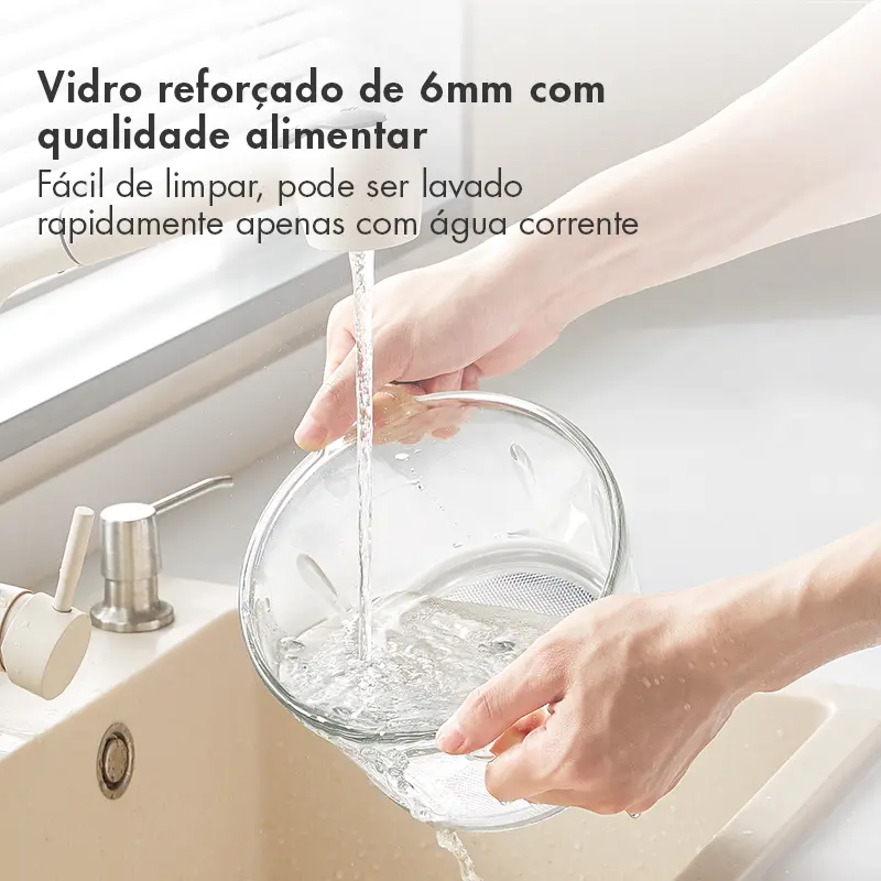 Gaabor Processador Multislice 300w, 4 lâminas, Recipiente de vidro (6mm) e capacidade 2L - 7